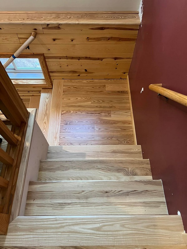 Custom hardwood staircase